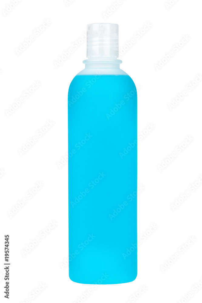 Plastic bottle with soap or shampoo Plastic bottle with soap or shampoo