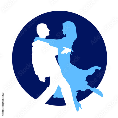 dancing club and school vector logo