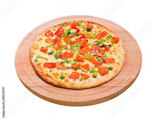 Italian vegetables pizza.Neapolitano