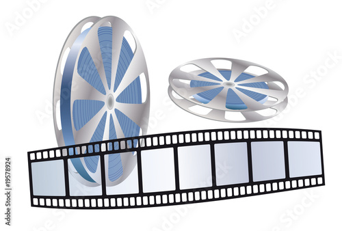 Filmrolle mit Filmstreifen