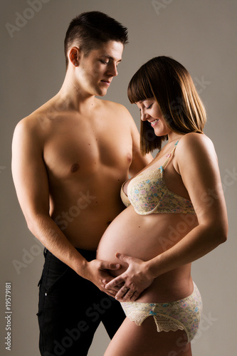 Young couple expecting a baby