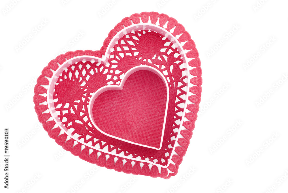 Red Heart with Center Copy Space Red Heart with Center Copy Space