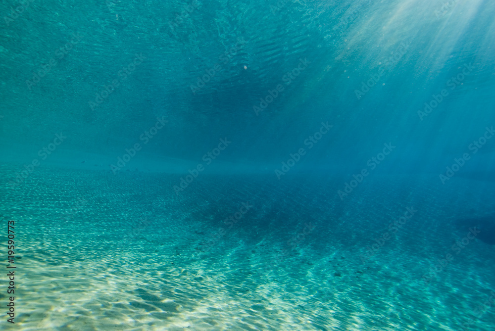 Ripples of sinlight underwater Ripples of sinlight underwater