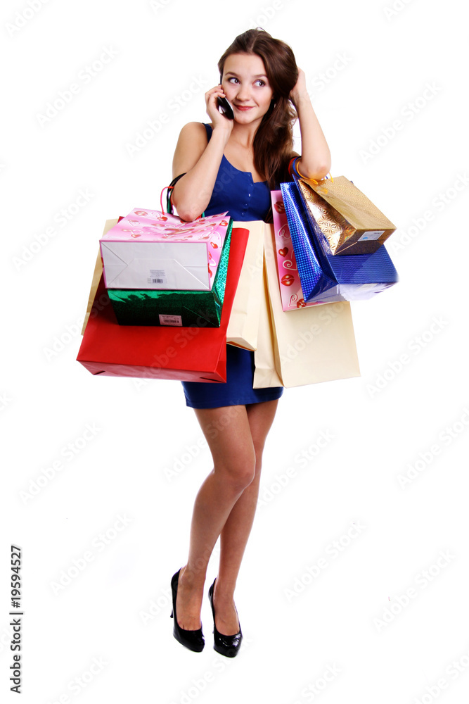 Shopping young woman Shopping young woman