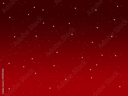 Christmas red sky background little stars