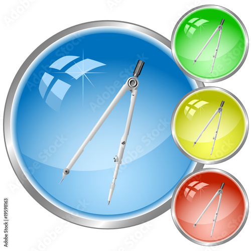 vector icon of caliper