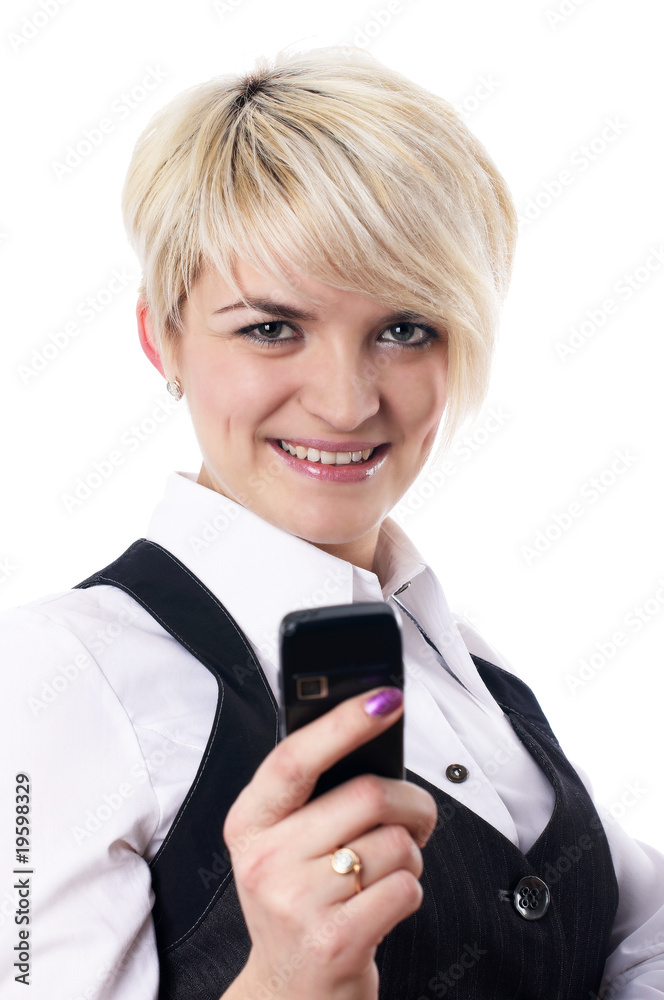 The charming young business woman