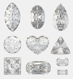 Different cuts of a diamonds