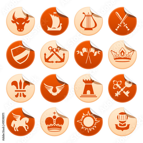 Heraldic stickers
