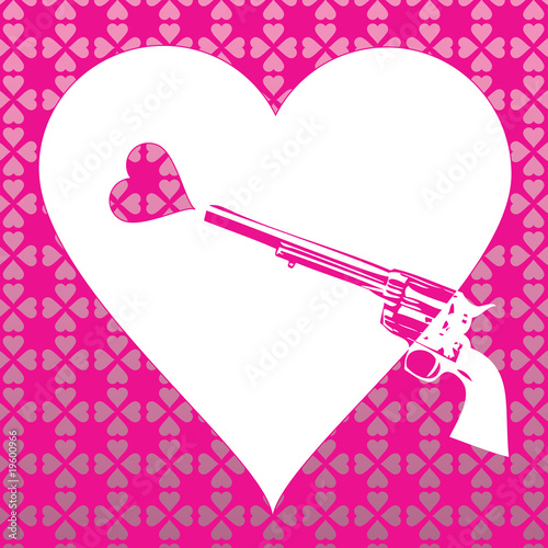 Pink Heart Revolver
