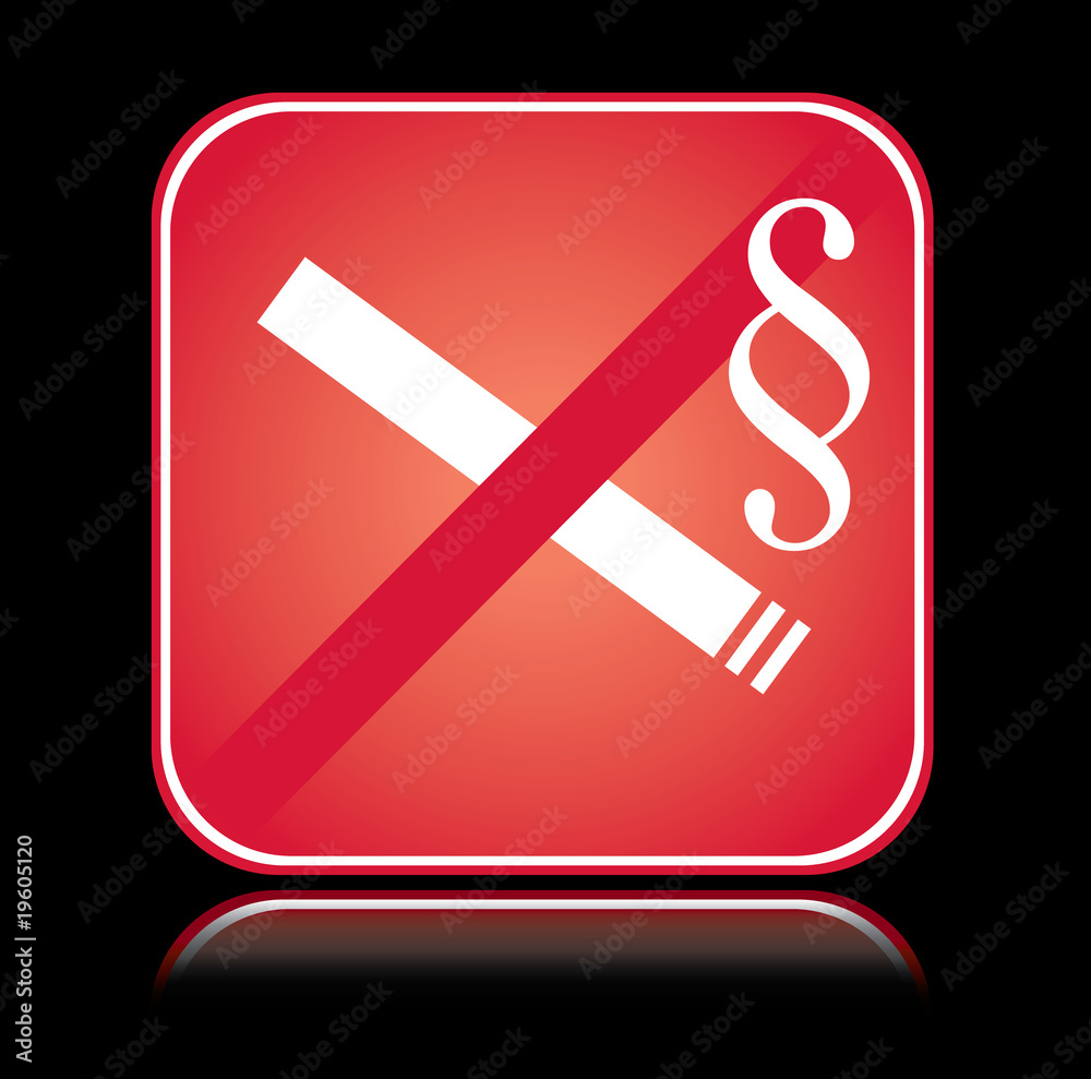 Red square sign no smoking area paragraph over black Red square sign no smoking area paragraph over black
