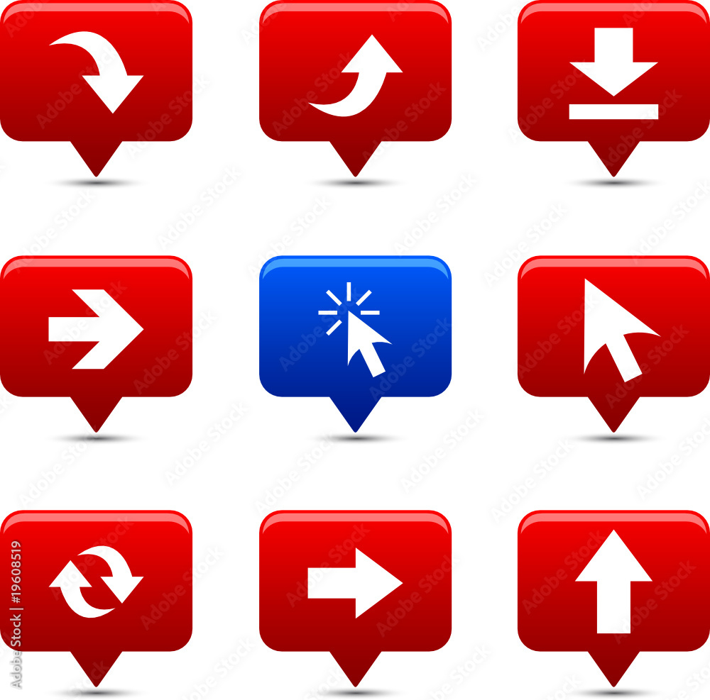 Arrows button set. Vector illustration Arrows button set. Vector illustration