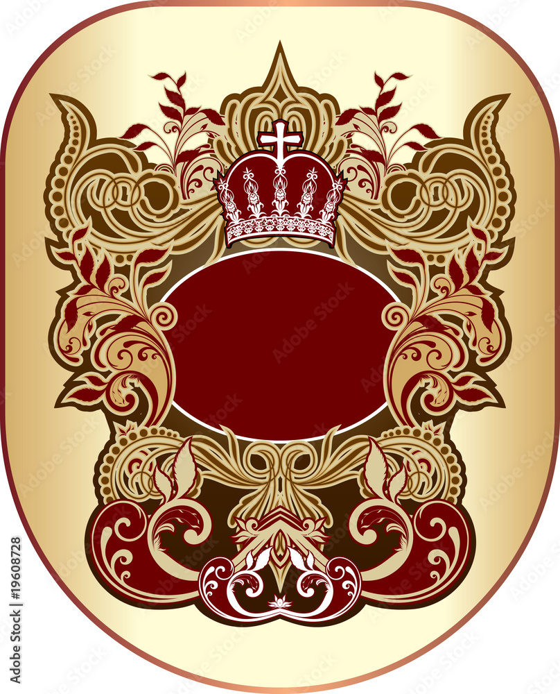heraldic, floral frame or simply background heraldic, floral frame or simply background
