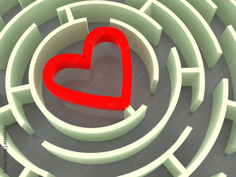Labyrinth and heart Labyrinth and heart