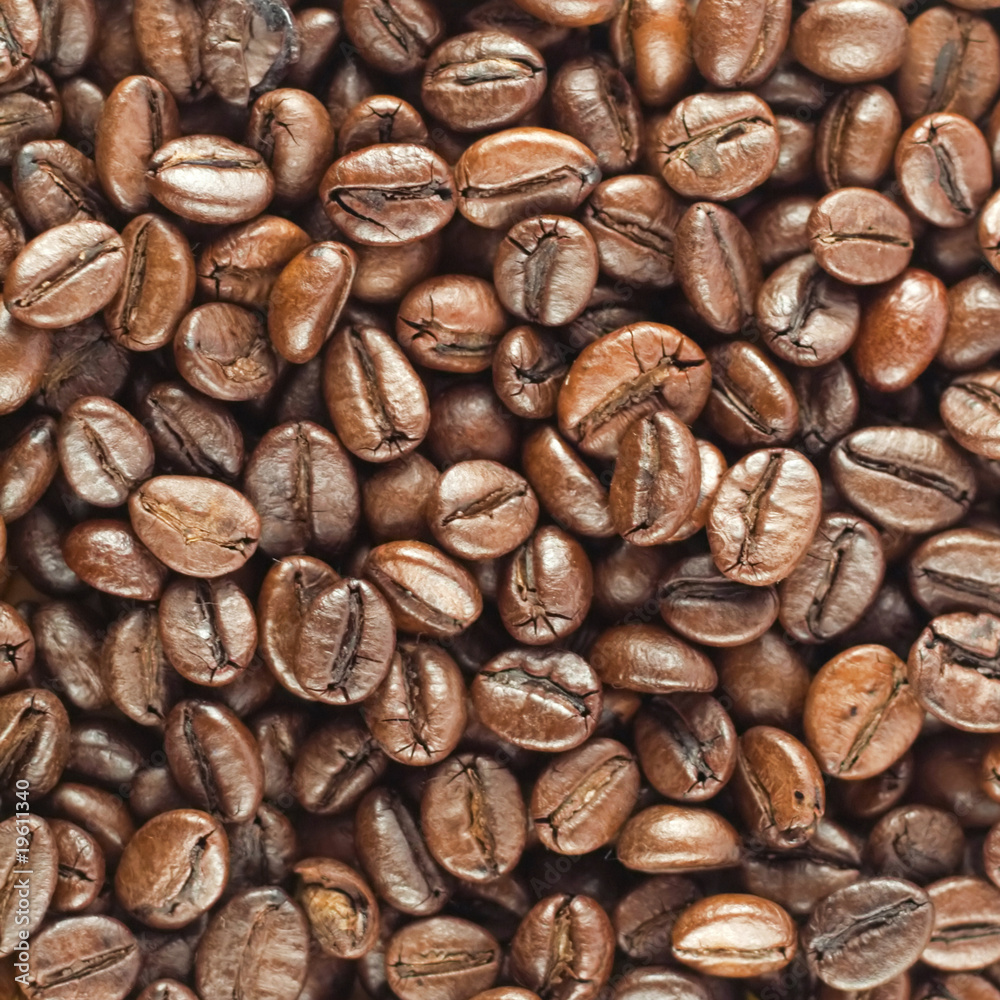 Fototapeta premium Roasted coffee beans background