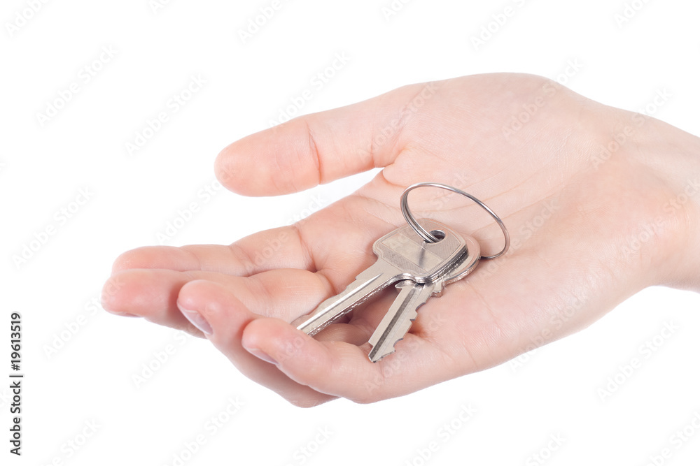 hand holding keys