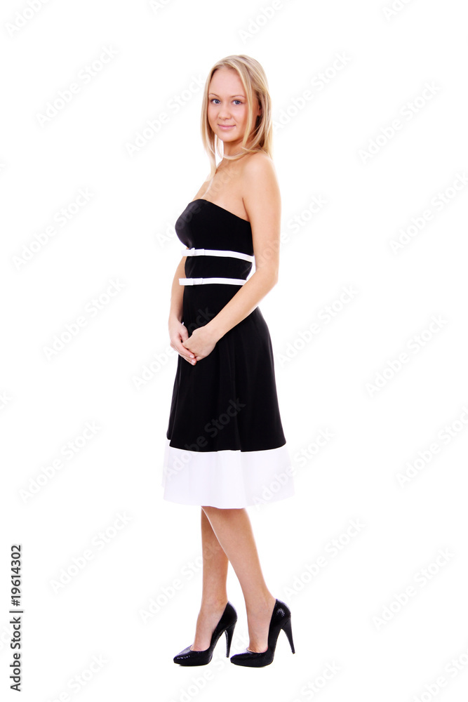 Full length of a beautiful young lady in dress Full length of a beautiful young lady in dress