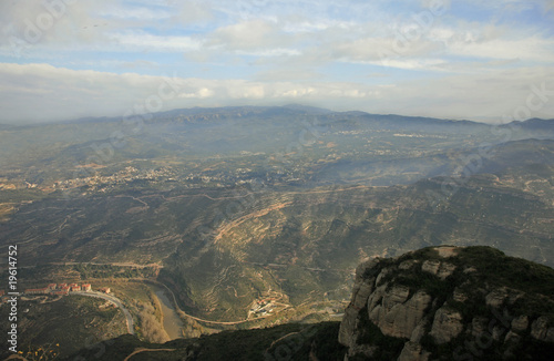 Looking Down From Montserrat Spain