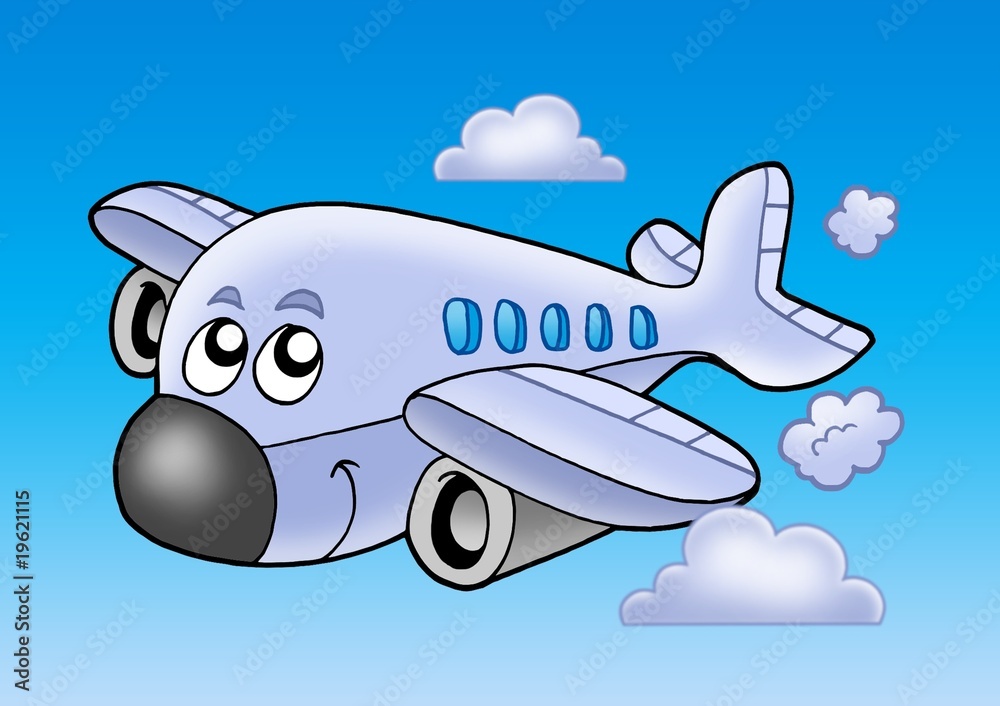Obraz premium Ładny latający samolot