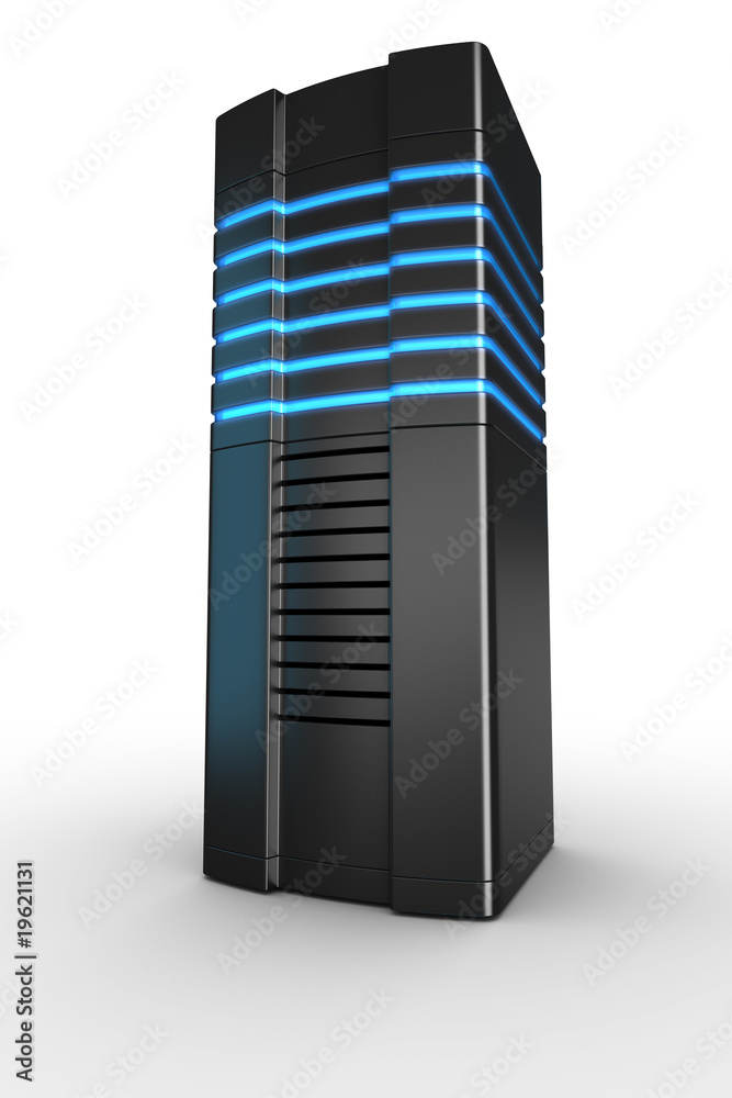 Rack server on white background Rack server on white background