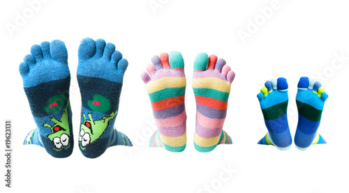 family with funny socks