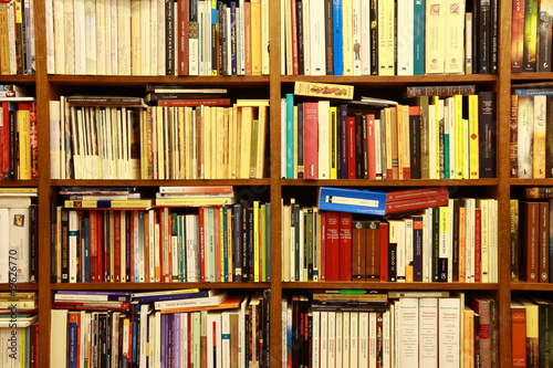 Obraz na płótnie Library, Bücherwand, Buchgeschäft, Buchladen, Spanien