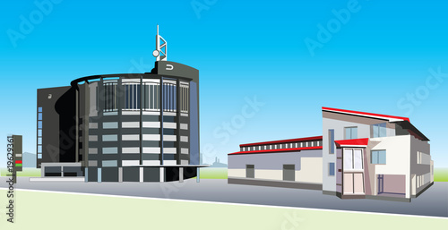 vector office buildings
