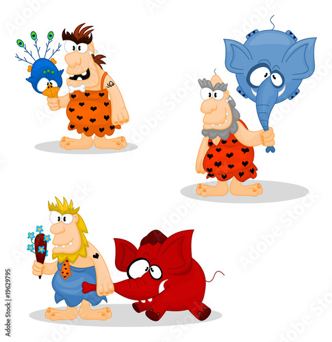 Wild men with gifts
