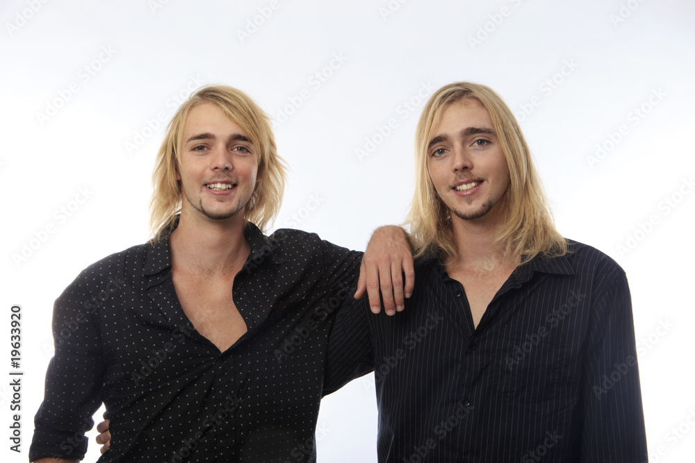portrait of twin brothers