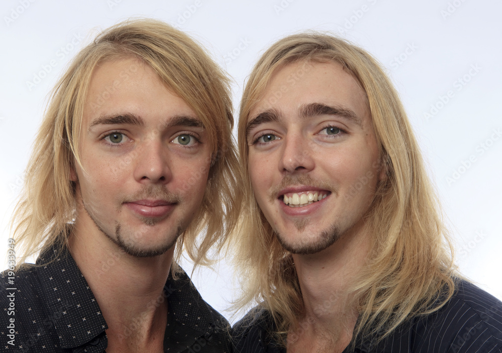 portrait of twin brothers portrait of twin brothers
