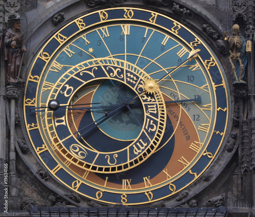 Old astronomical clock