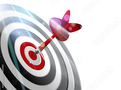 Dart right on the target