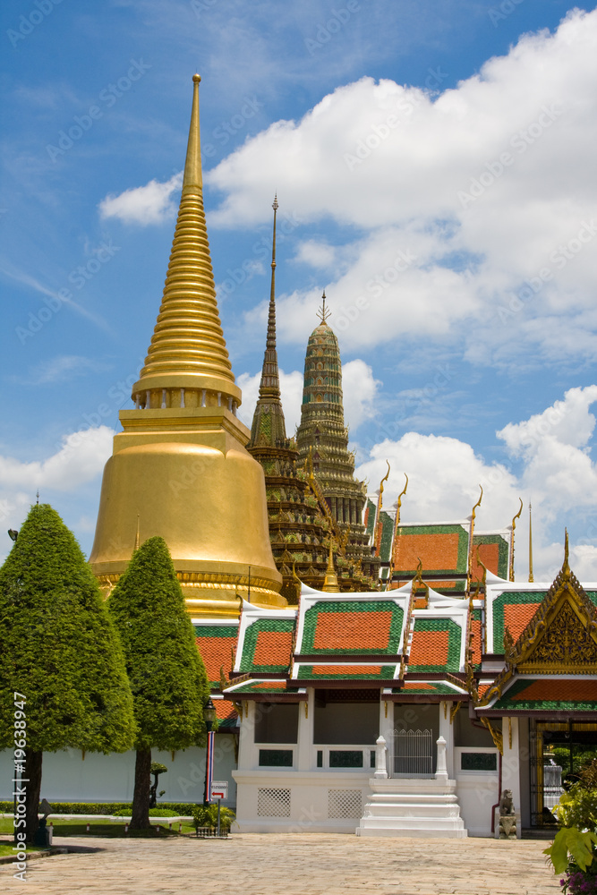 Fototapeta premium The temple in the Grand palace area in Bangkok, Thailand