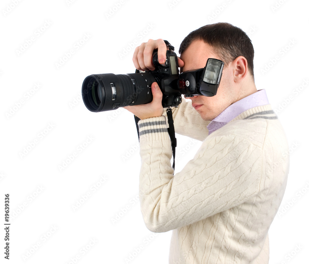 man with camera man with camera