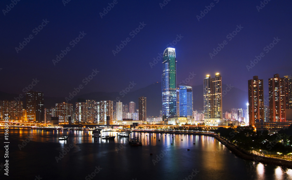 Hong Kong Cityscape at Night