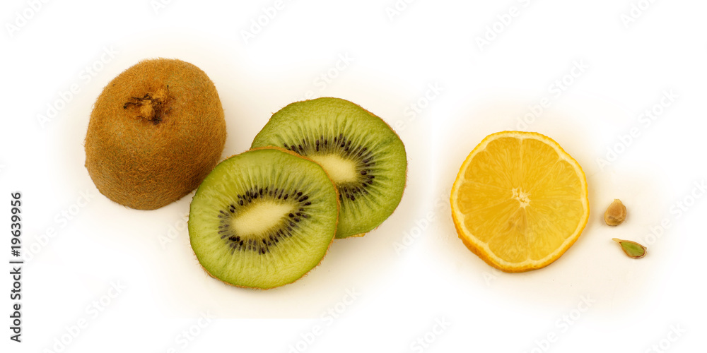 Fototapeta premium citron et kiwi
