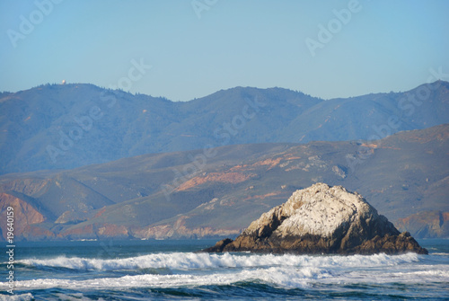 View from Ocean Beach in San Francisco California