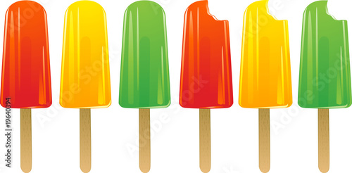 Fruit ice lollies