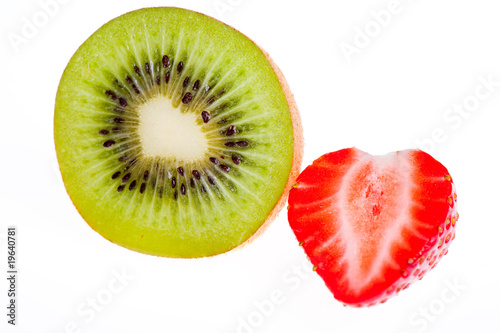 Kiwi and strawberry.