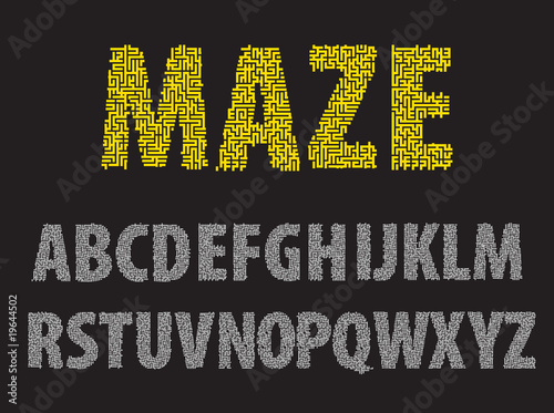 Maze letters
