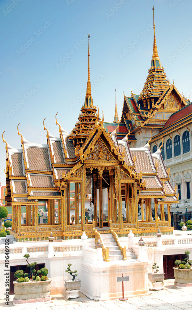 Small pavilion model in the Grand Palace in Bangkok