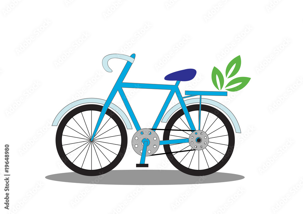 Fototapeta premium bicycle with leaves