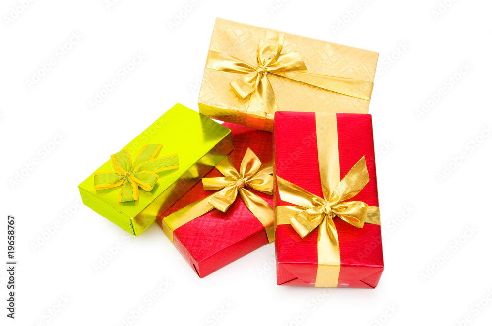 Obraz premium Gift box isolated on the white background