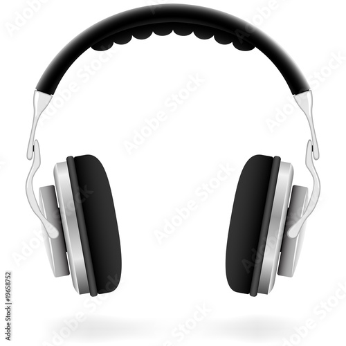 Studio headphones isolated on white