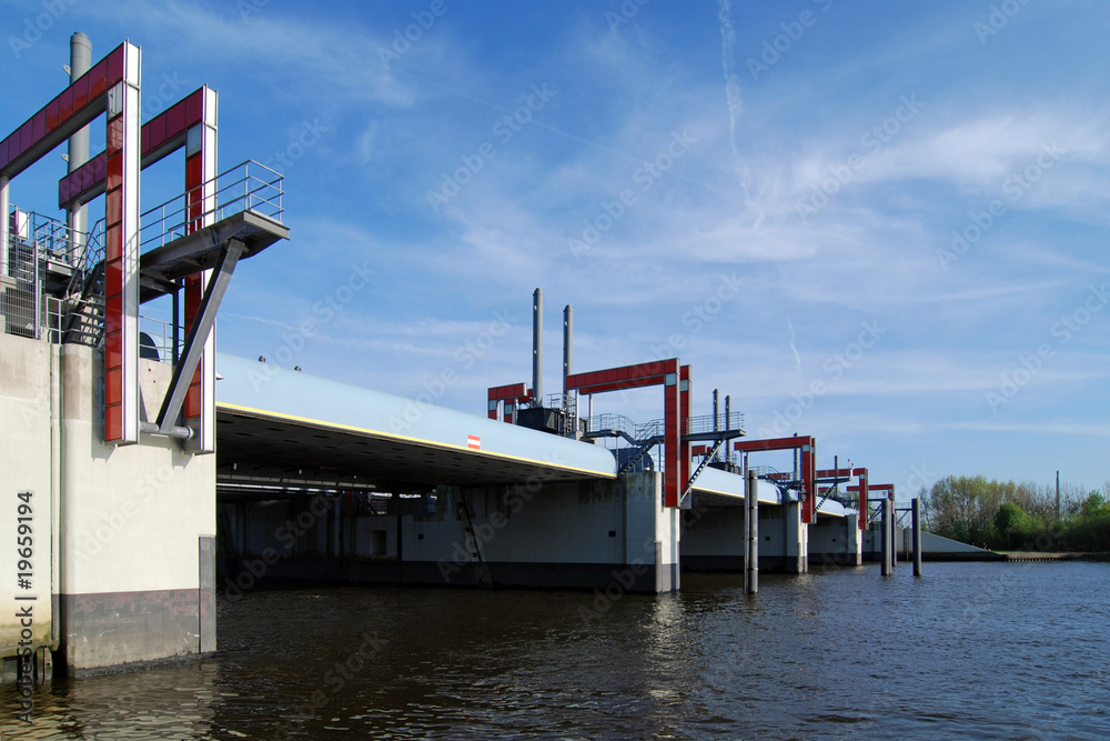 Wunderbar Sperrwerk Billwerder Bucht Bild