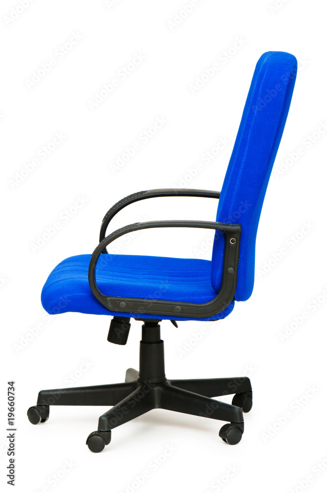 Blue office chair isolated on the white Blue office chair isolated on the white