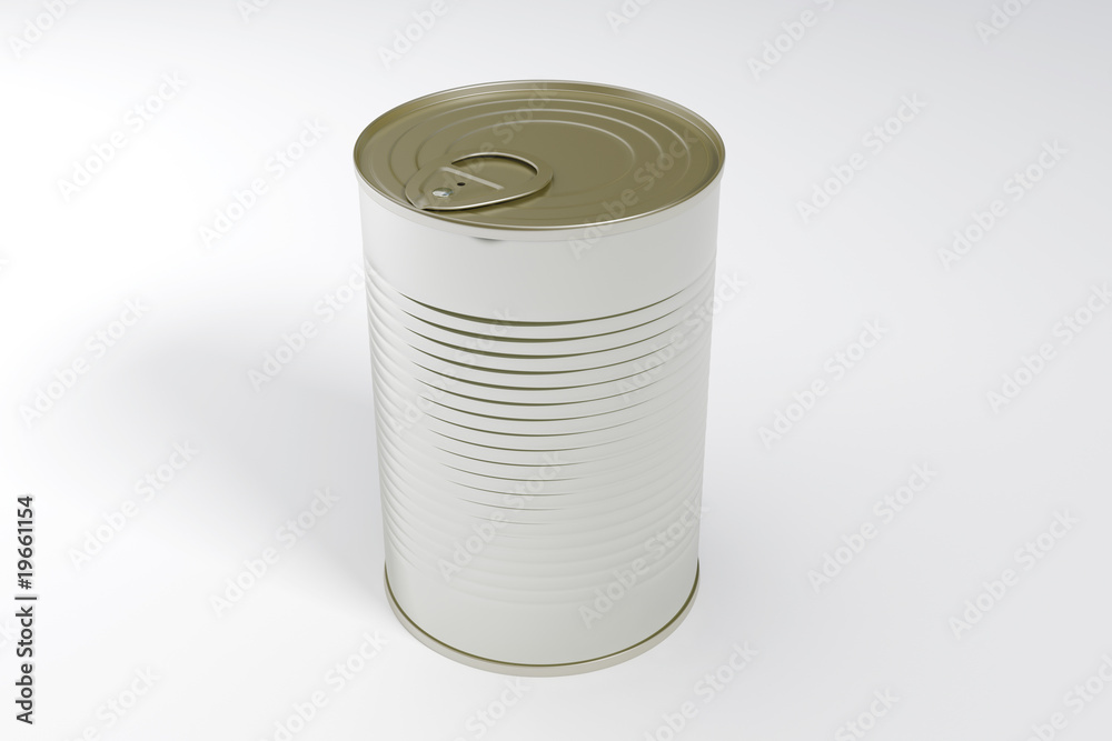 A single metal can isolated with clipping path A single metal can isolated with clipping path