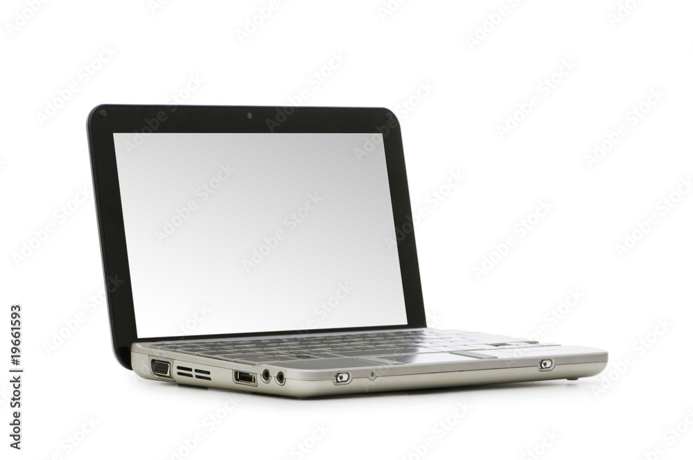 Netbook isolated on the white background Netbook isolated on the white background