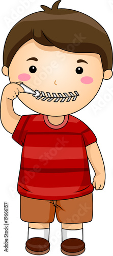 Boy Zipping Mouth