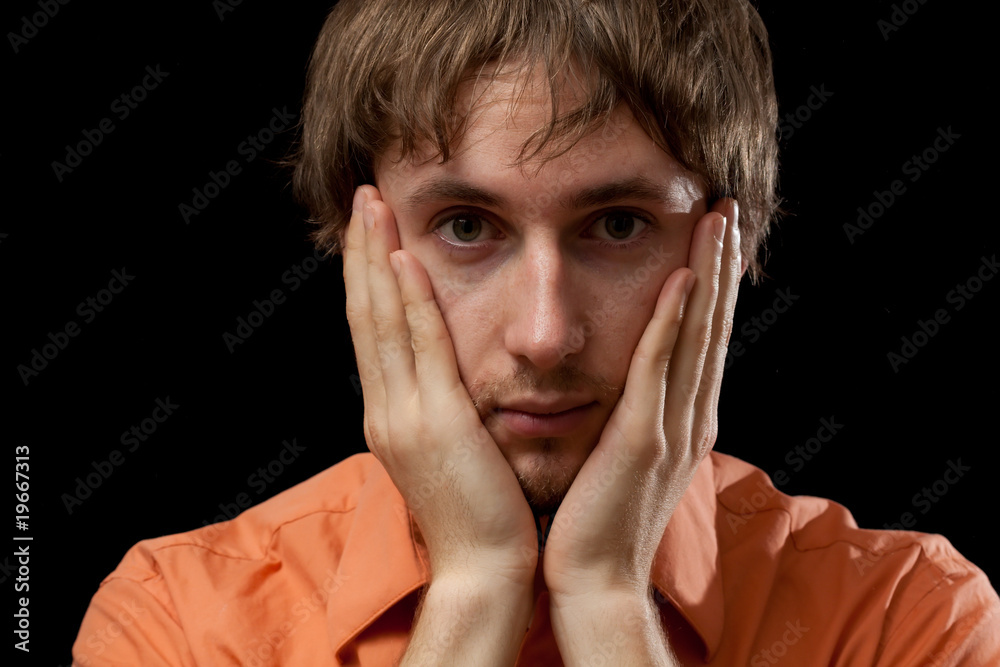Portrait of Sad man Portrait of Sad man